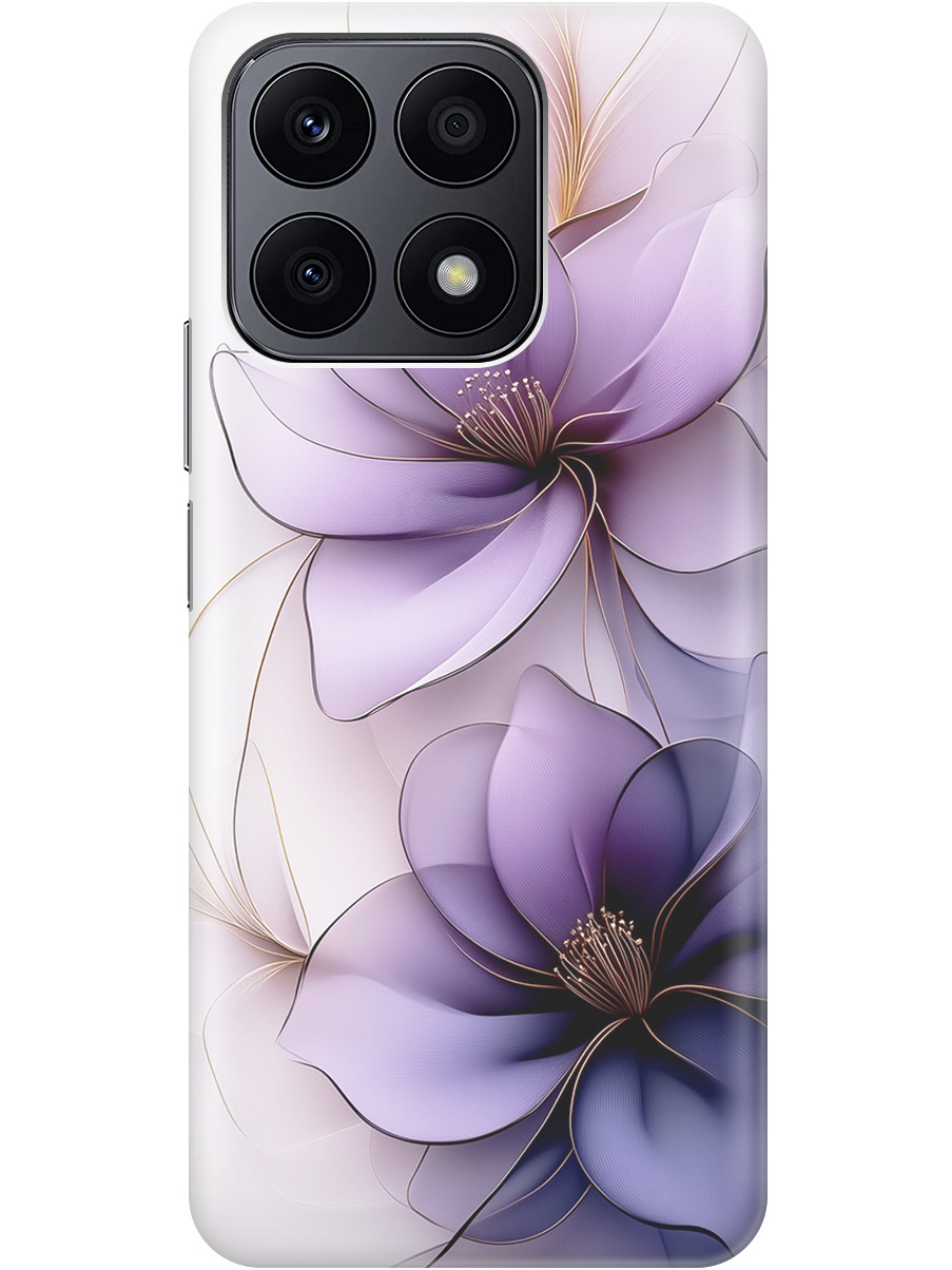 

Силиконовый чехол на Honor X8a с принтом "Сиреневые цветы", Прозрачный;белый;серый;фиолетовый, 768741621