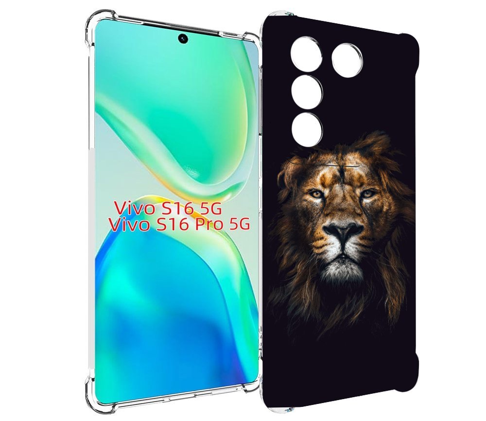 

Чехол MyPads Лев-в-тени мужской для Vivo S16 5G/S16 Pro 5G/V27/V27 Pro, Tocco