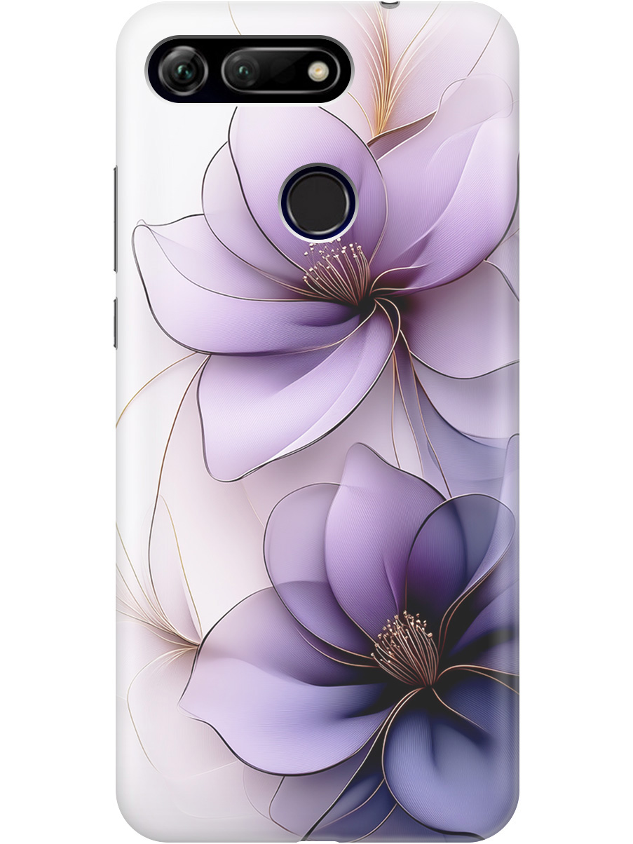 

Силиконовый чехол на Honor View 20 (V20) с принтом "Сиреневые цветы", Прозрачный;белый;серый;фиолетовый, 720257721