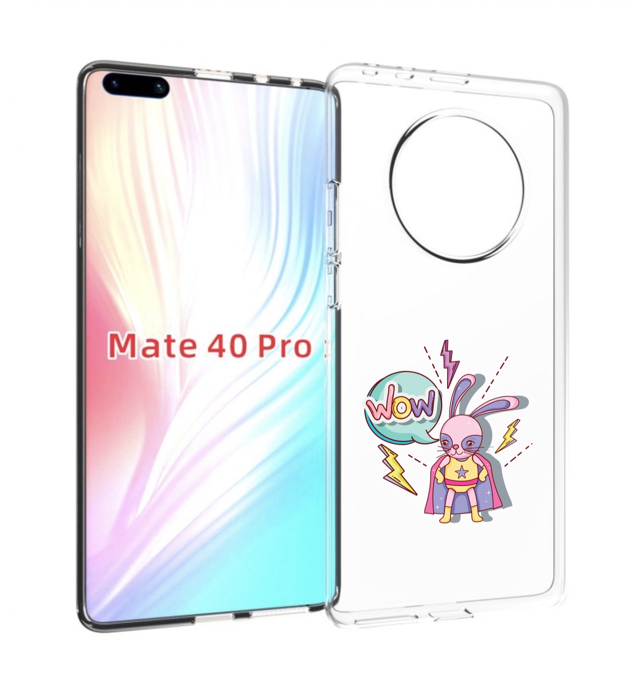 

Чехол MyPads Вау для Huawei Mate 40 Pro (NOH-NX9), Прозрачный, Tocco