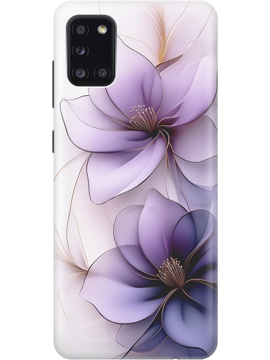

Силиконовый чехол на Samsung Galaxy A31 с принтом "Сиреневые цветы", Прозрачный;белый;серый;фиолетовый, 722871921