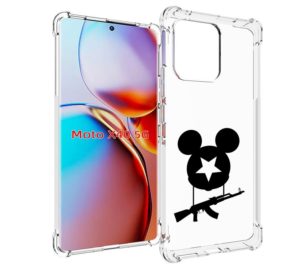 

Чехол MyPads АК Микки для Motorola Moto X40, Прозрачный, Tocco