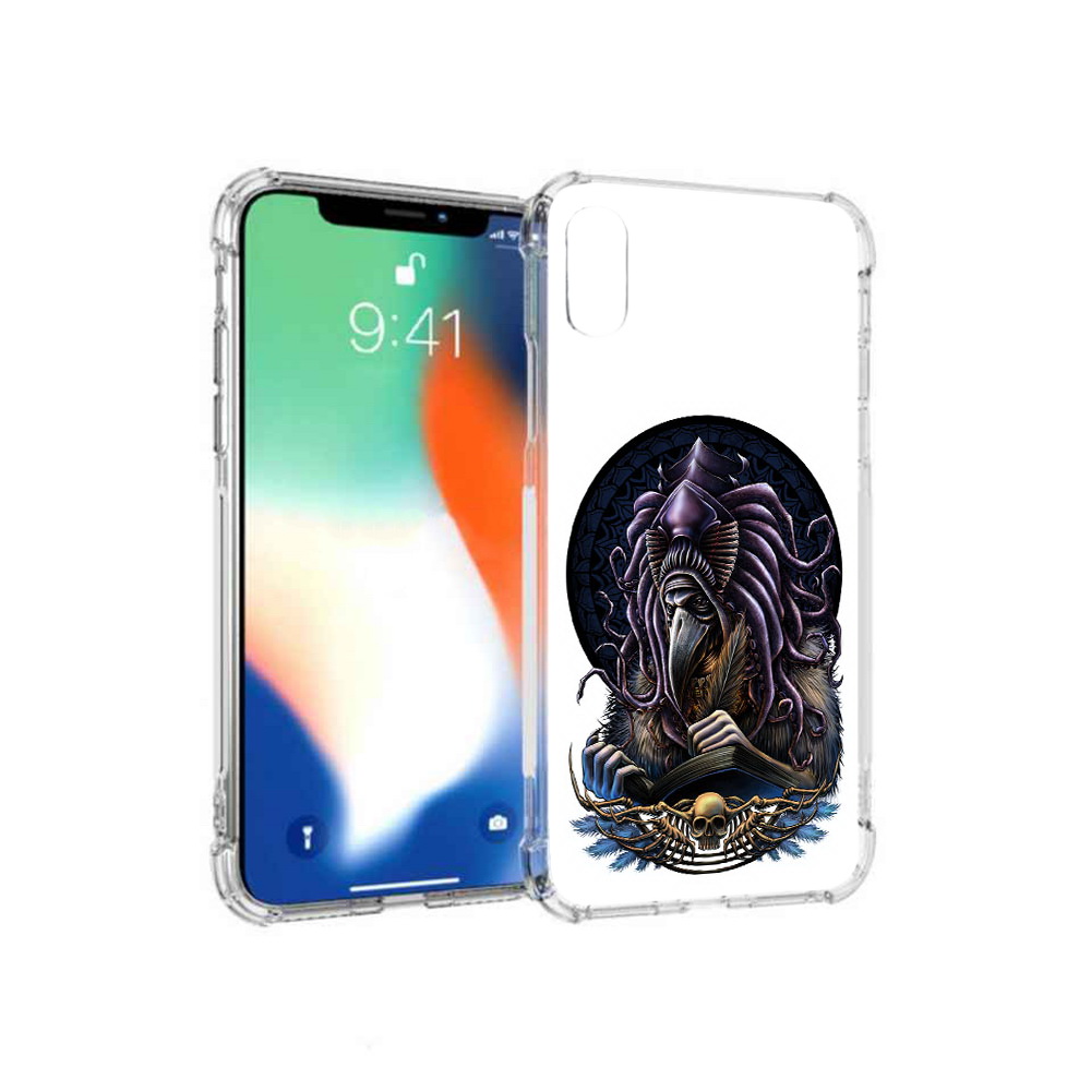

Чехол MyPads Tocco для Apple iPhone XS Max умный ворон (PT117540.614.650), Прозрачный, Tocco