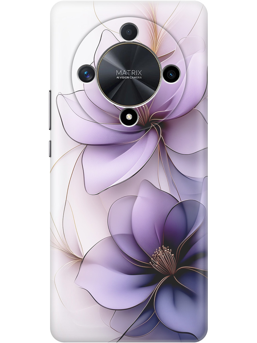 

Силиконовый чехол на Honor X9b/X50 с принтом "Сиреневые цветы", Прозрачный;белый;серый;фиолетовый, 781974321