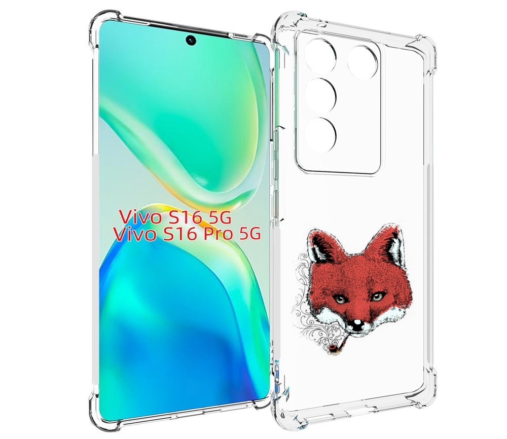 

Чехол MyPads Лис с трубкой для Vivo S16 5G/S16 Pro 5G/V27/V27 Pro, Tocco