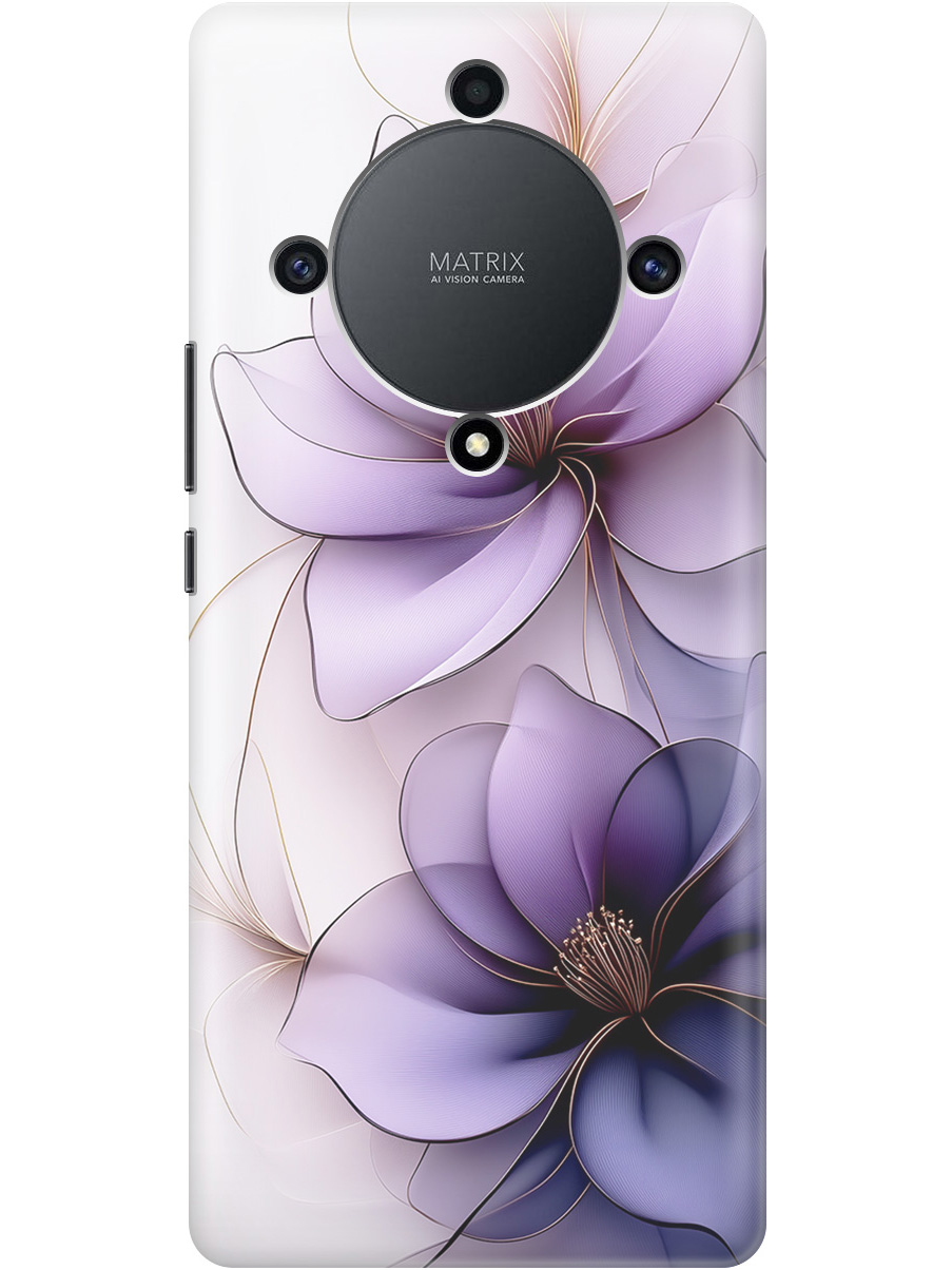 

Силиконовый чехол на Honor X9a / Magic5 Lite с принтом "Сиреневые цветы", Прозрачный;белый;серый;фиолетовый, 769394721