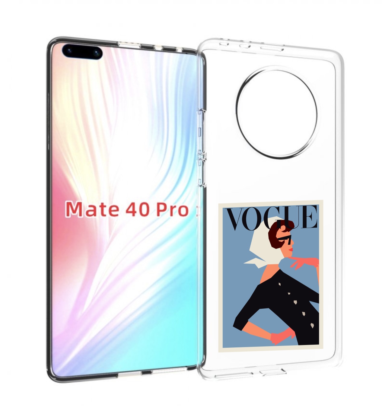 

Чехол MyPads Вогуе картинка для Huawei Mate 40 Pro (NOH-NX9), Прозрачный, Tocco
