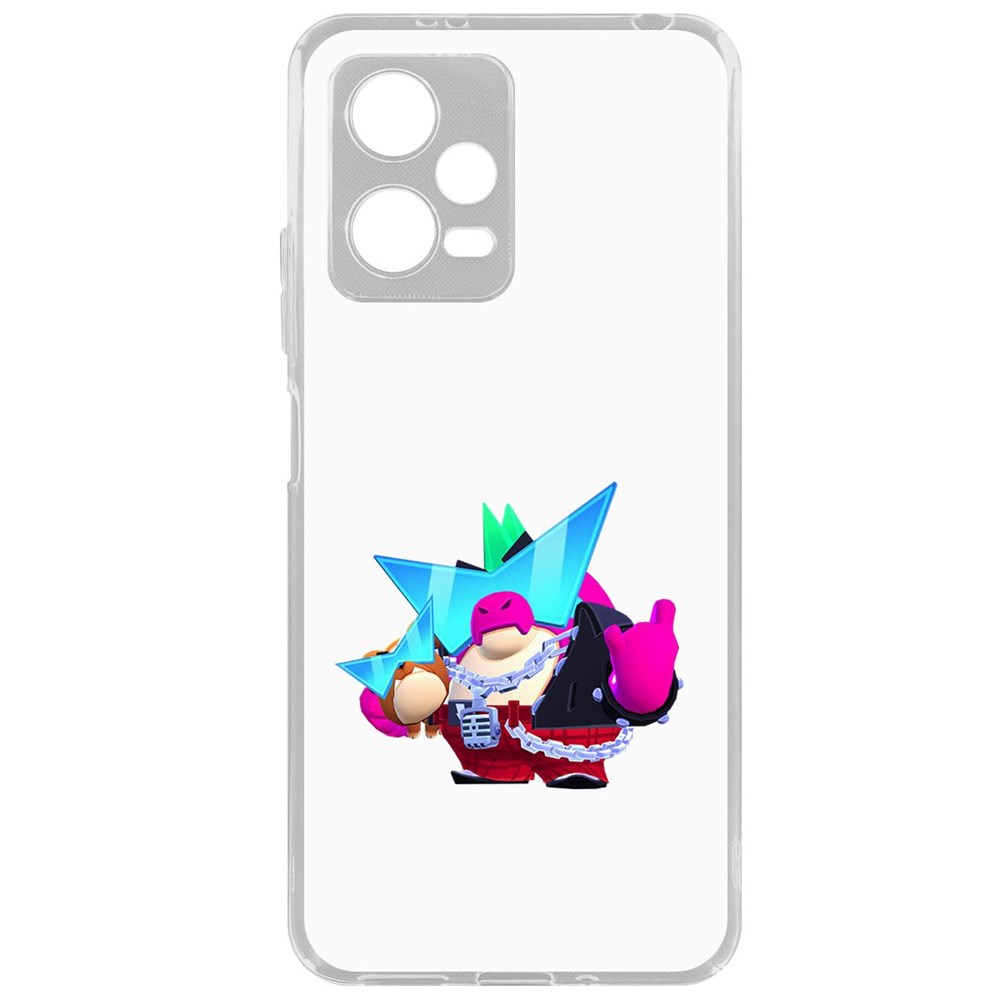 

Чехол-накладка Brawl Stars-Плохиш Базз для Xiaomi Poco X5, Прозрачный