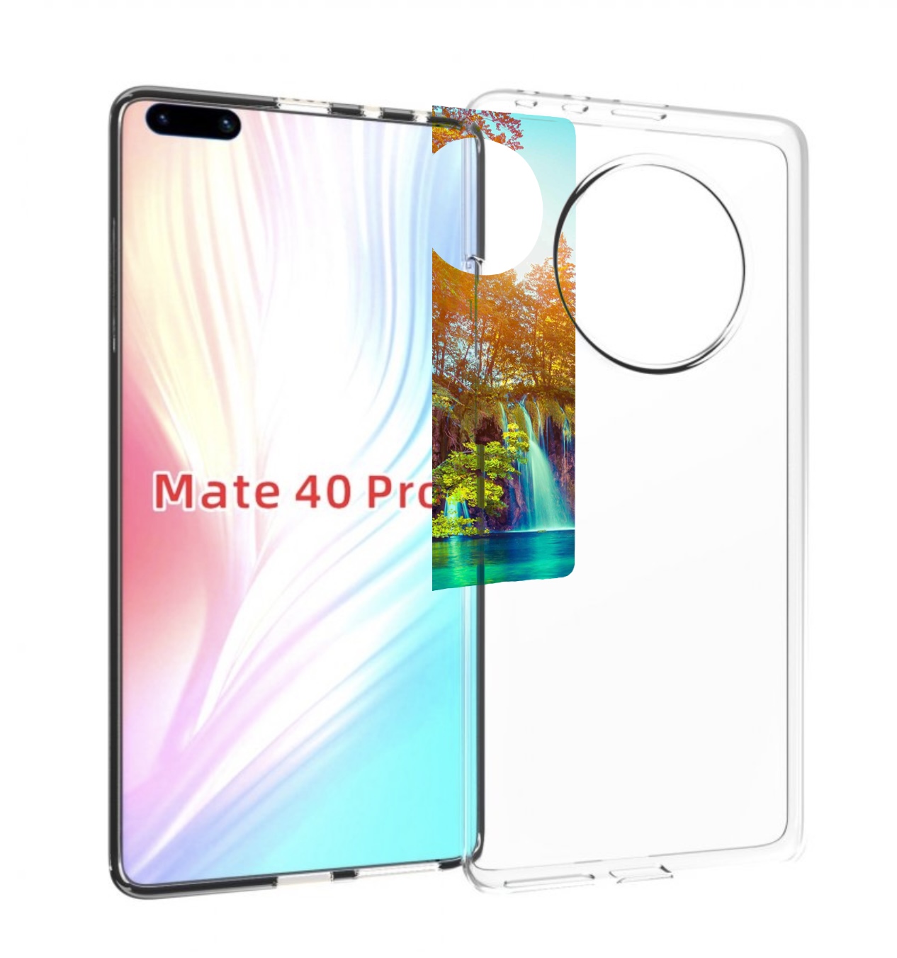 

Чехол MyPads Водапад-2 для Huawei Mate 40 Pro (NOH-NX9), Прозрачный, Tocco