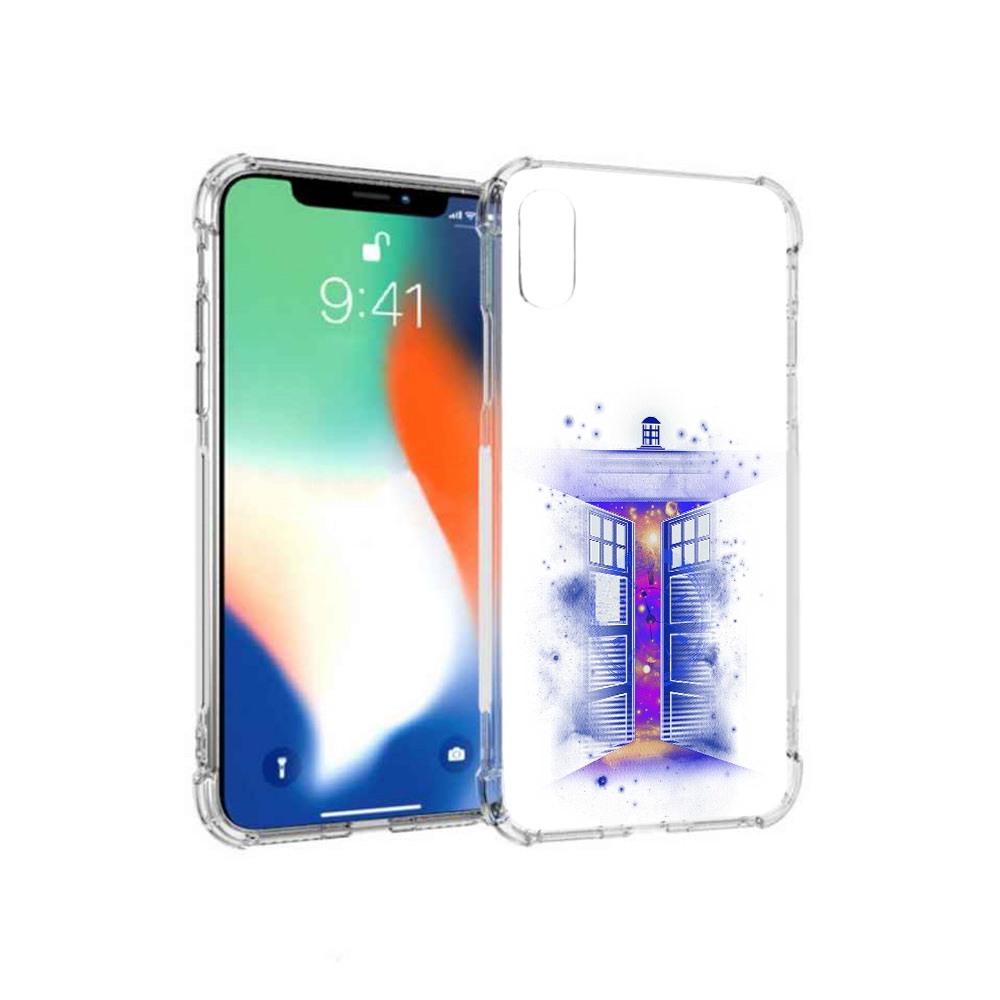 

Чехол MyPads Tocco для Apple iPhone XS Max фиолетовый уголок абстракция (PT117540.614.659), Прозрачный, Tocco