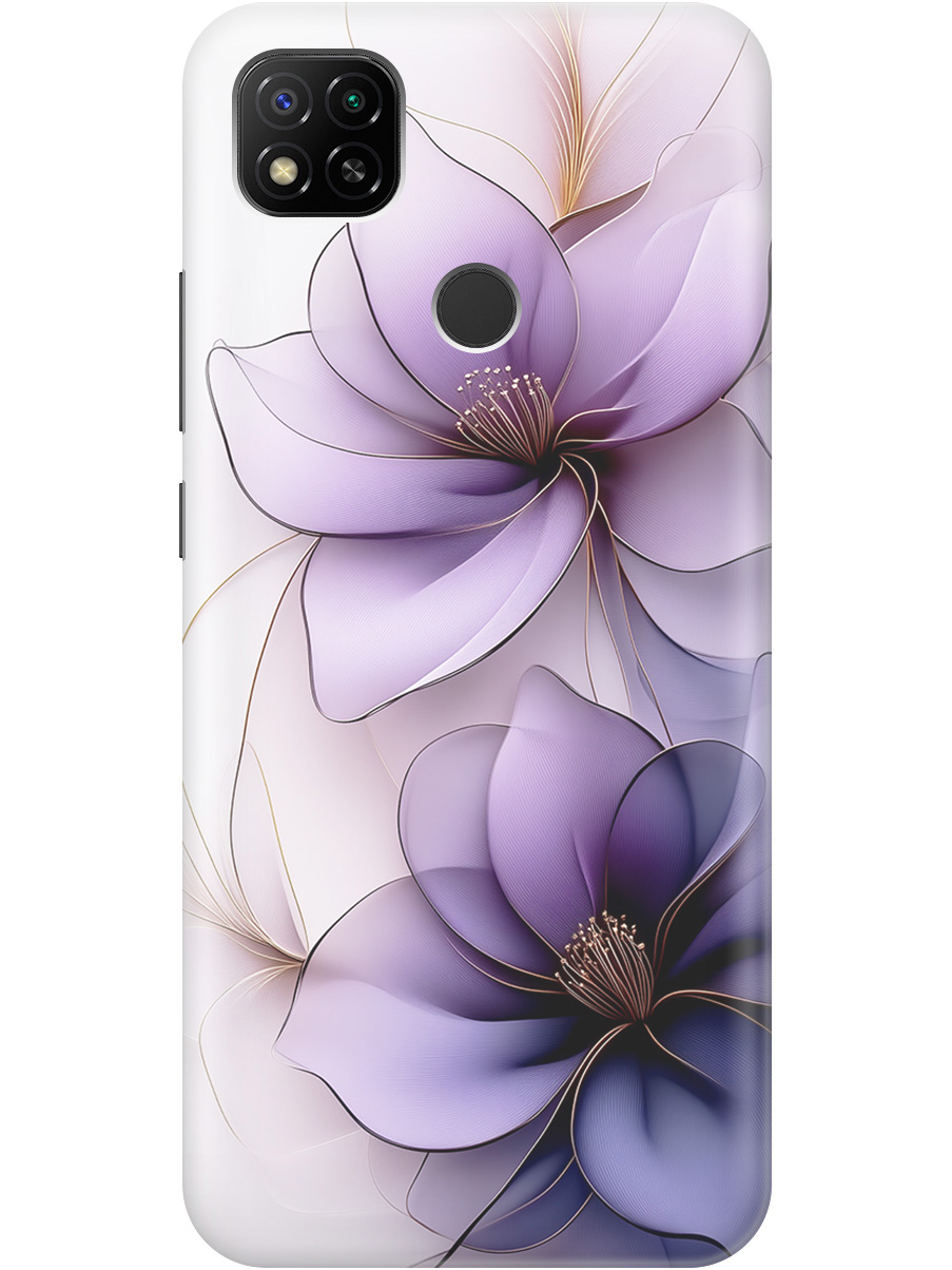 

Силиконовый чехол на Xiaomi Redmi 10A/9C с принтом "Сиреневые цветы", Прозрачный;белый;серый;фиолетовый, 723311721