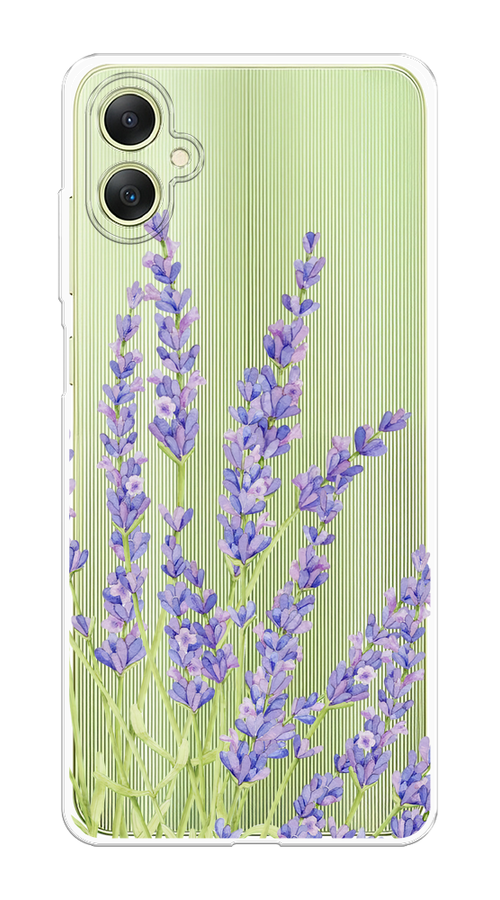 

Чехол на Samsung Galaxy A06 "Лавандовые стебли", Фиолетовый;зеленый, 2110150-1
