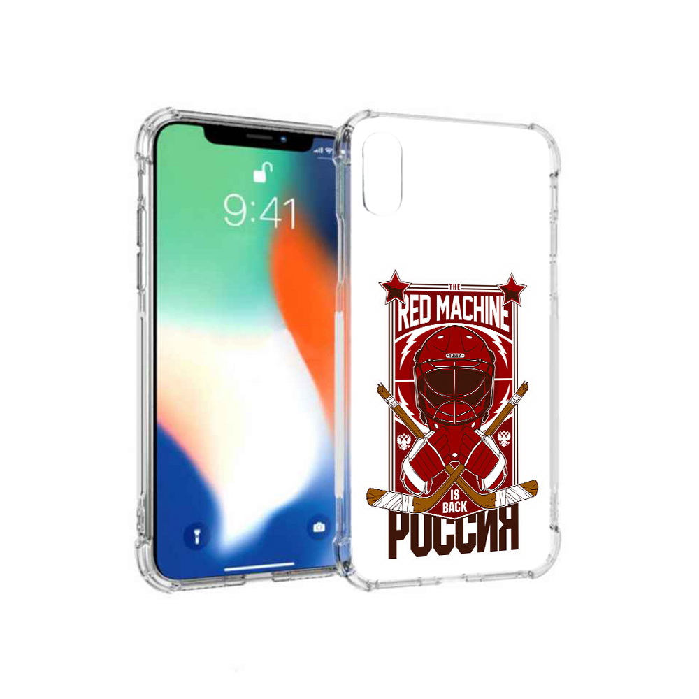 

Чехол MyPads Tocco для Apple iPhone XS Max хоккей россия (PT117540.614.666), Прозрачный, Tocco