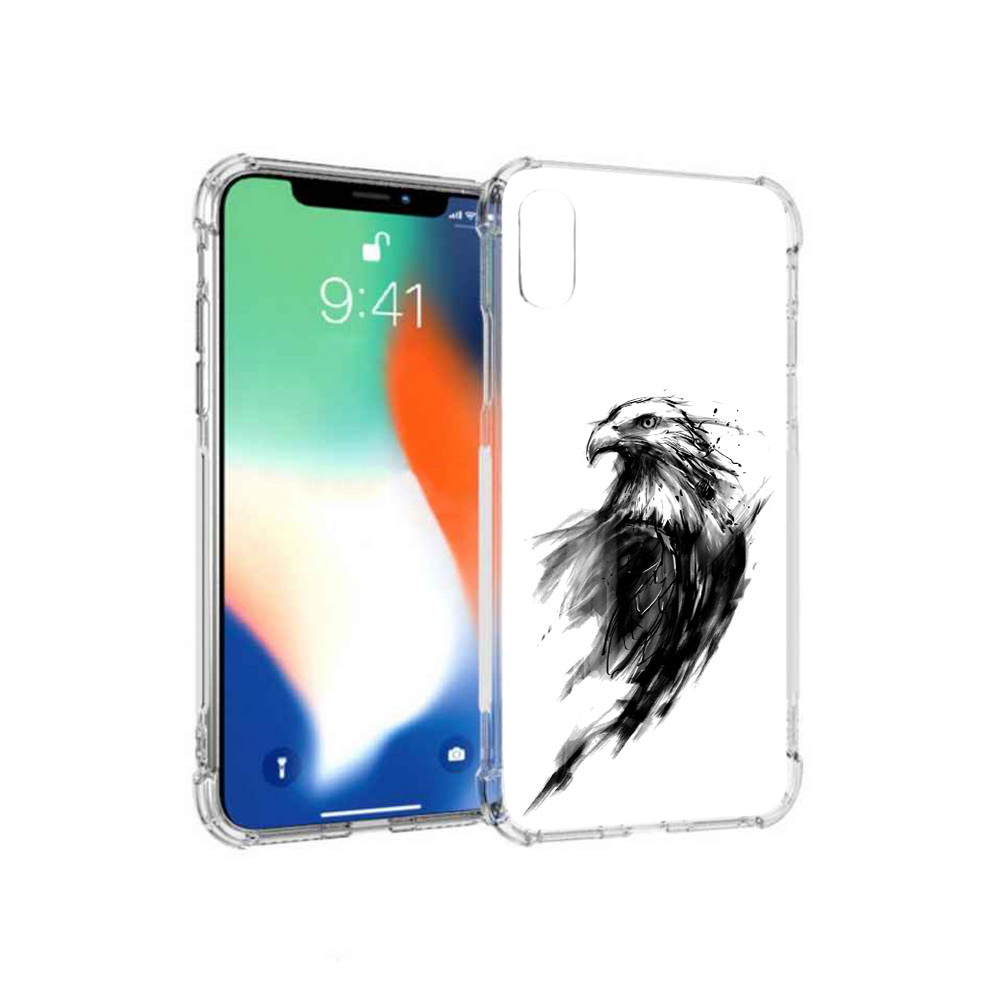 

Чехол MyPads Tocco для Apple iPhone XS Max чб птица (PT117540.614.670), Прозрачный, Tocco