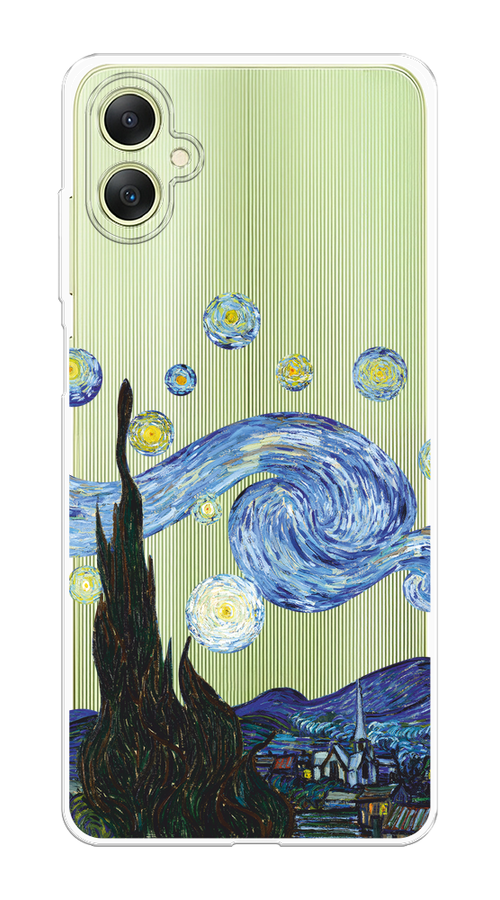 

Чехол на Samsung Galaxy A06 "Ночь Ван Гога", Голубой;синий;черный, 2110150-1
