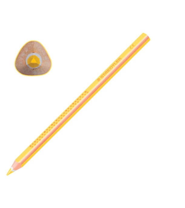 

Карандашцветной утолщенный STAEDTLER Noris club 1шт трехгранный грифель 4мм желтый 1284-1