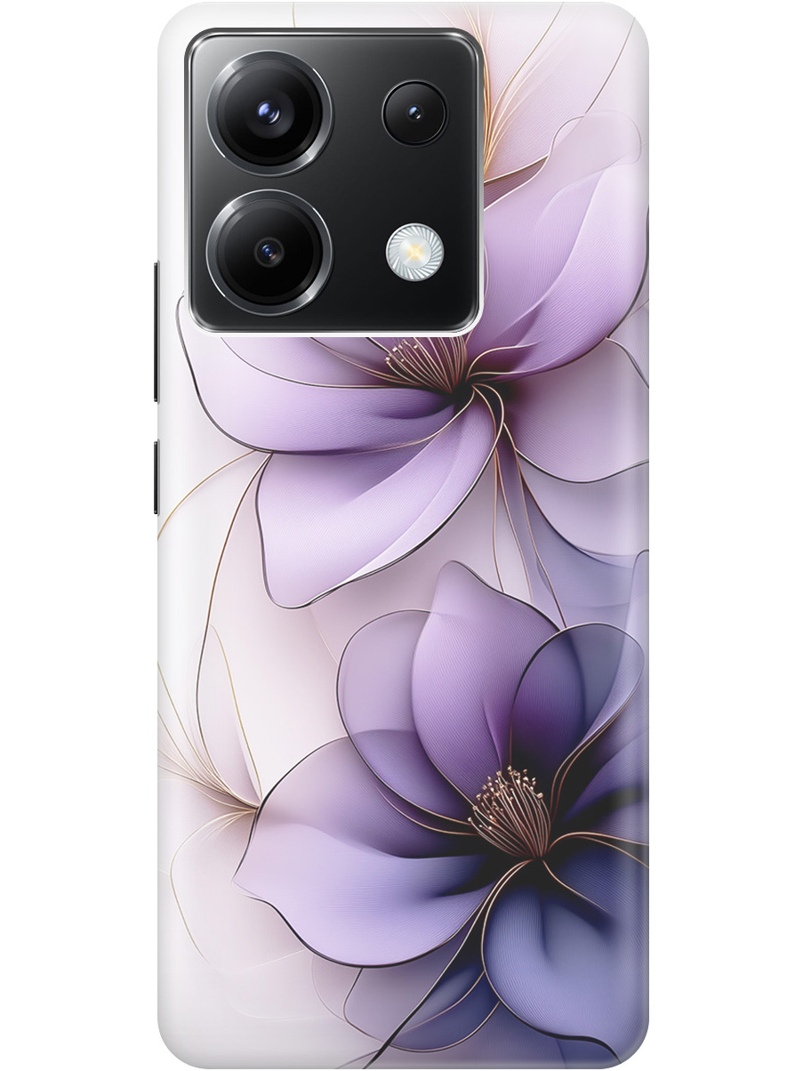 

Силиконовый чехол на Xiaomi Redmi Note 13 Pro 5G, Poco X6 5G с принтом "Сиреневые цветы", Прозрачный;белый;серый;фиолетовый, 779827921