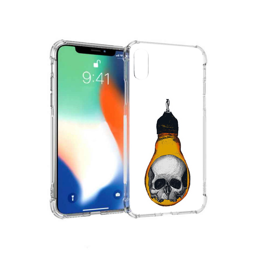 

Чехол MyPads Tocco для Apple iPhone XS Max череп в лампочке (PT117540.614.676), Прозрачный, Tocco