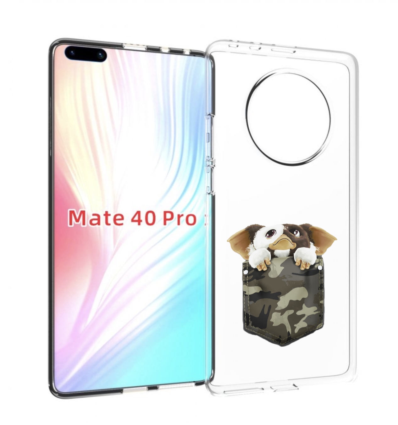 

Чехол MyPads Гизмо для Huawei Mate 40 Pro (NOH-NX9), Прозрачный, Tocco