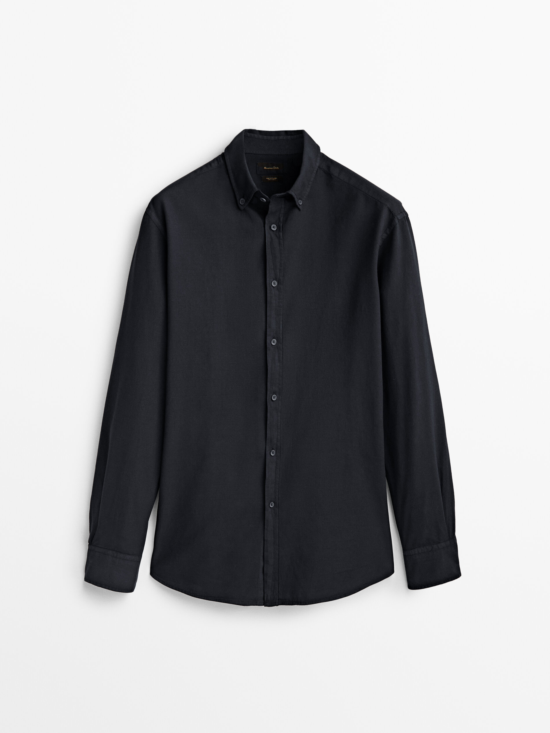 

Рубашка мужская Massimo Dutti 00141331818 серая L, 00141331818