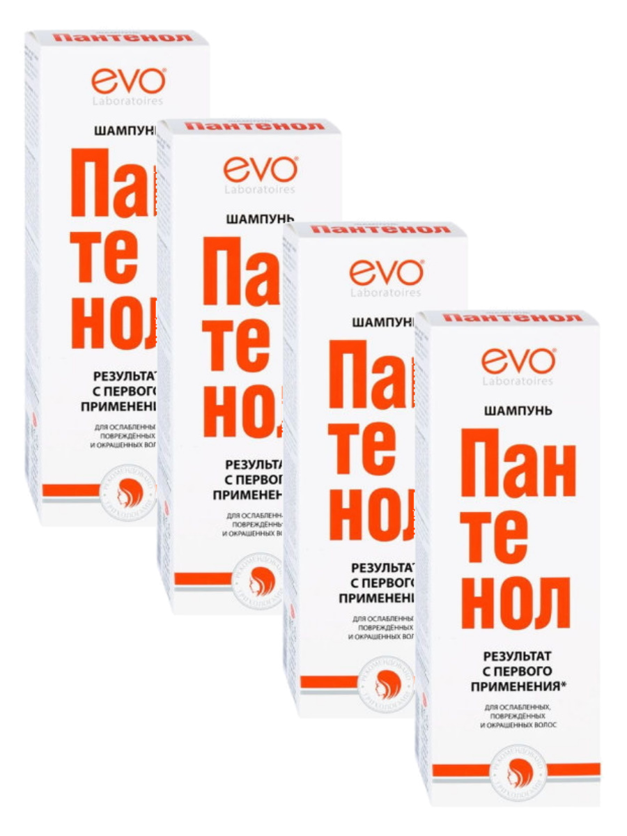 Комплект Evo Шампунь для волос Пантенол 250 мл х 4 шт