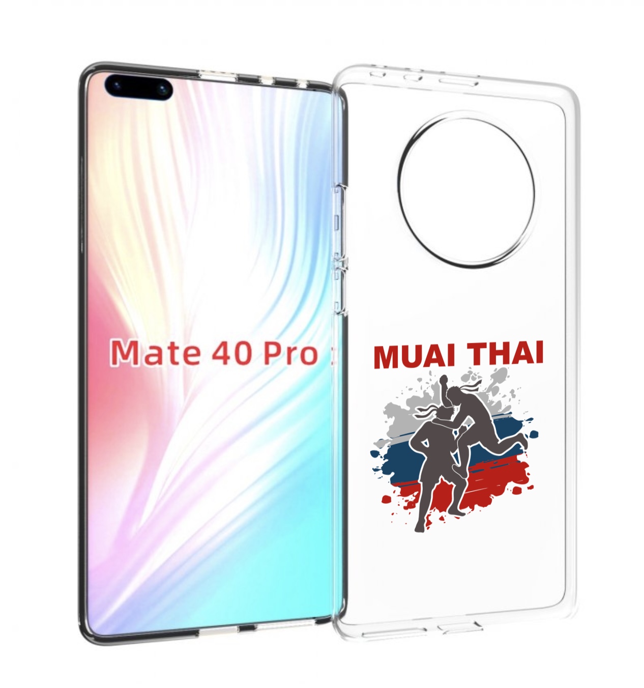 

Чехол MyPads Муайтай для Huawei Mate 40 Pro (NOH-NX9), Прозрачный, Tocco