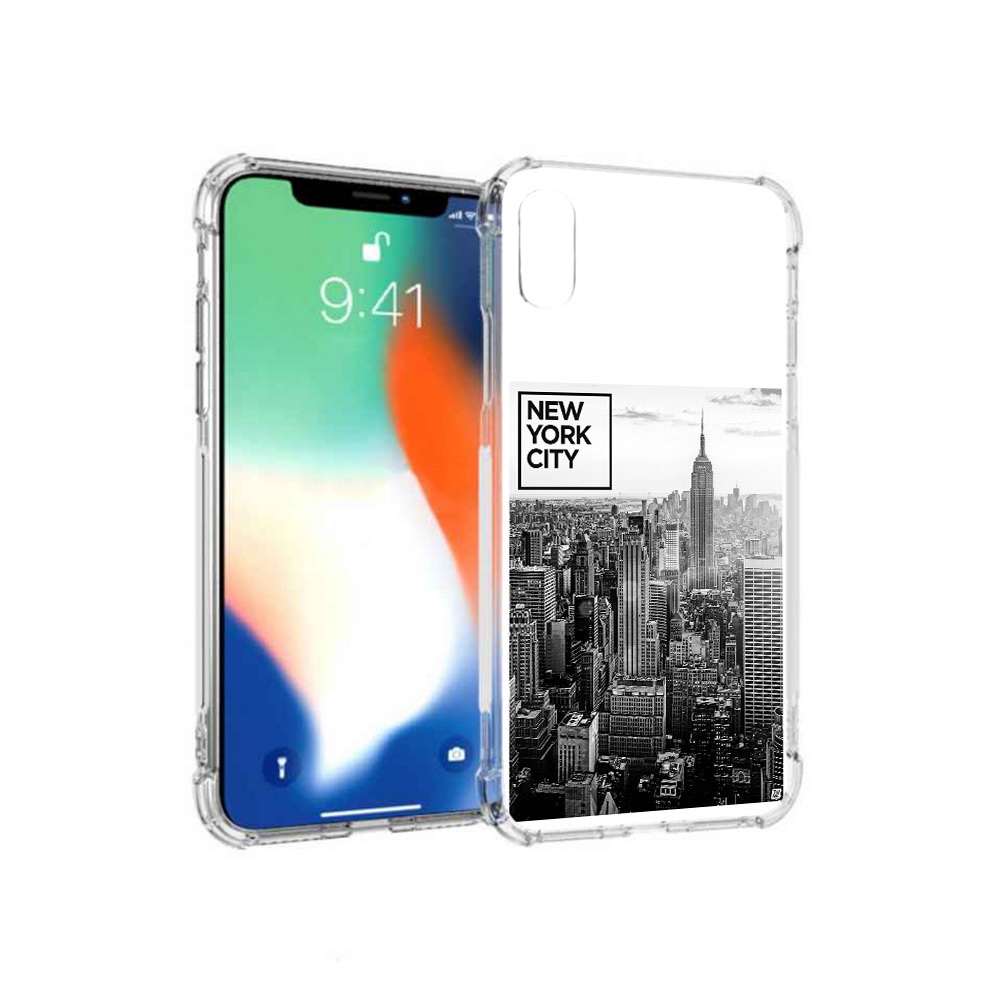

Чехол MyPads Tocco для Apple iPhone XS Max черно белый ньюерк (PT117540.614.686), Прозрачный, Tocco