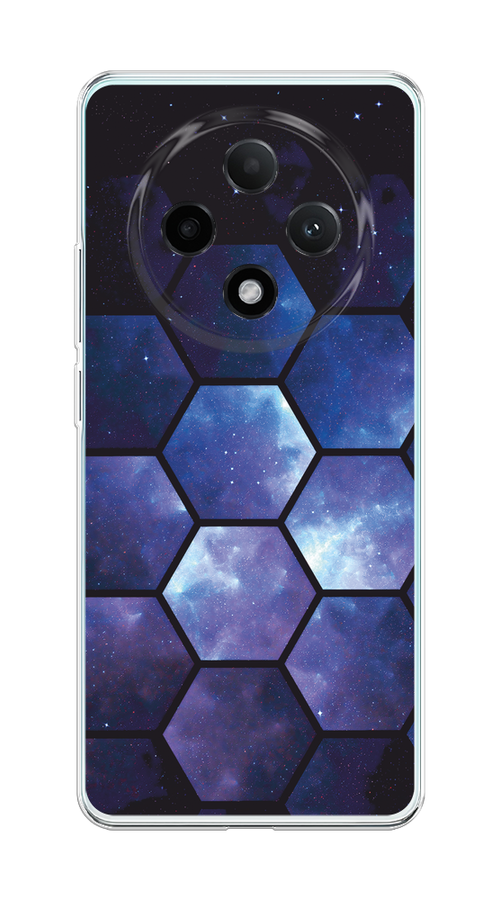

Чехол на Oppo A3 Pro 5G "Соты космос", Черный;фиолетовый, 2517950-1