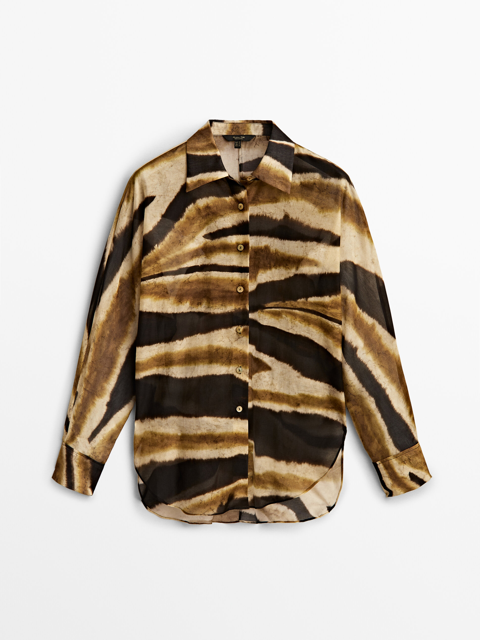 

Блуза женская Massimo Dutti 05108872514 зеленая S, 05108872514