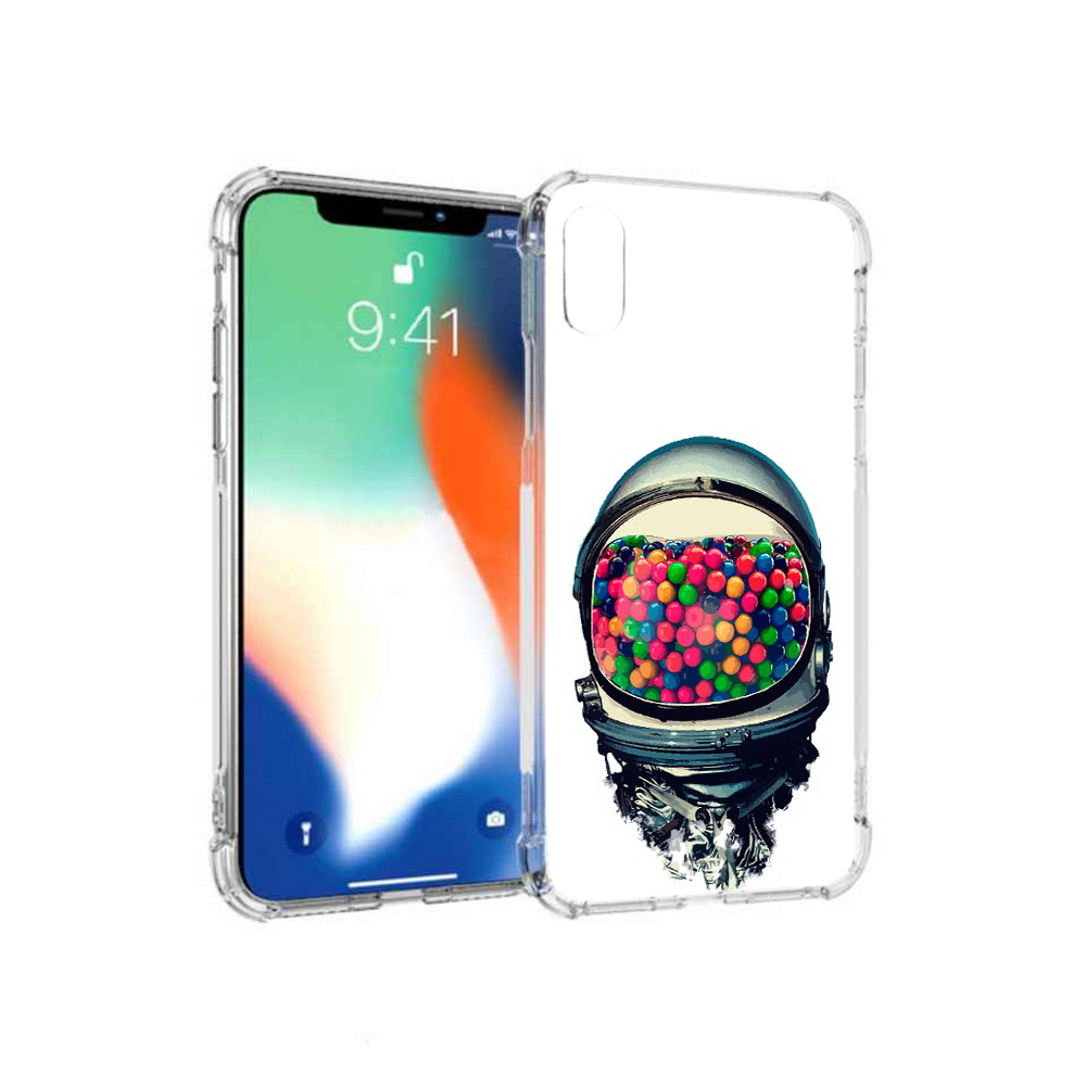 

Чехол MyPads Tocco для Apple iPhone XS Max шлем космонавта (PT117540.614.700), Прозрачный, Tocco