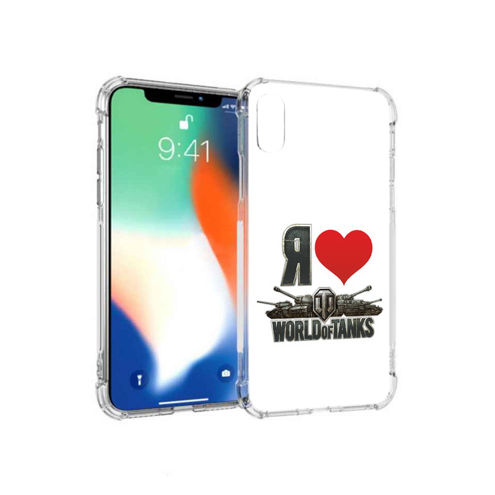 

Чехол MyPads Tocco для Apple iPhone XS Max я люблю ворлд оф танк (PT117540.614.702), Прозрачный, Tocco