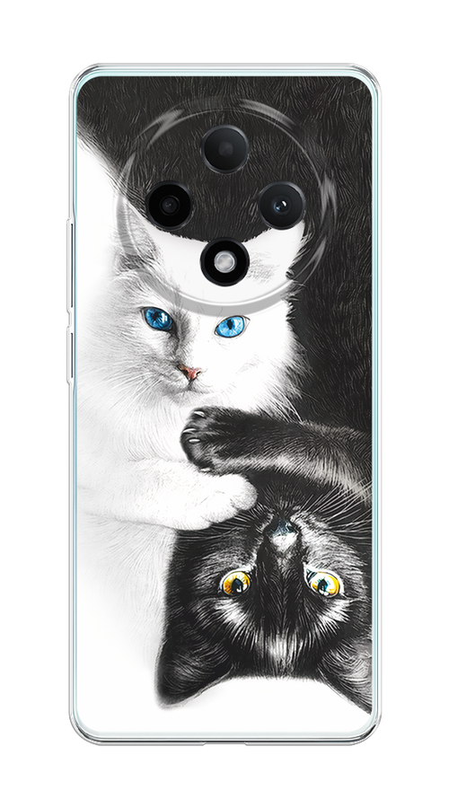 

Чехол на Oppo A3 Pro 5G "Коты Инь-Янь", Черный;белый;голубой, 2517950-1