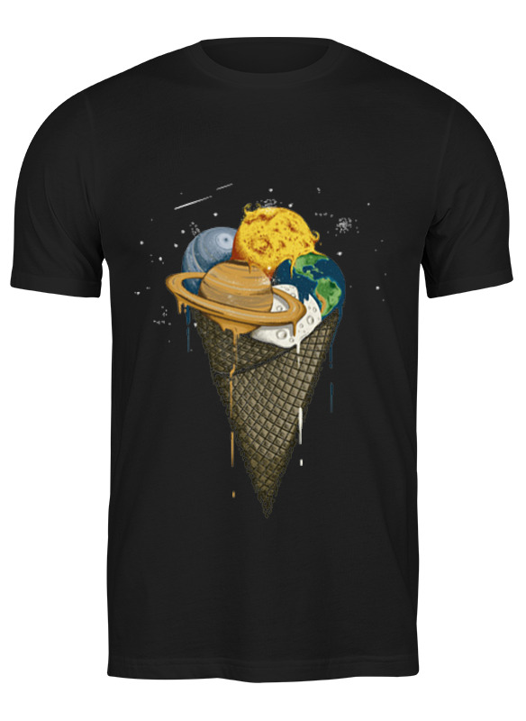 

Футболка унисекс Printio Spacecream черная 3XL, Черный, Spacecream