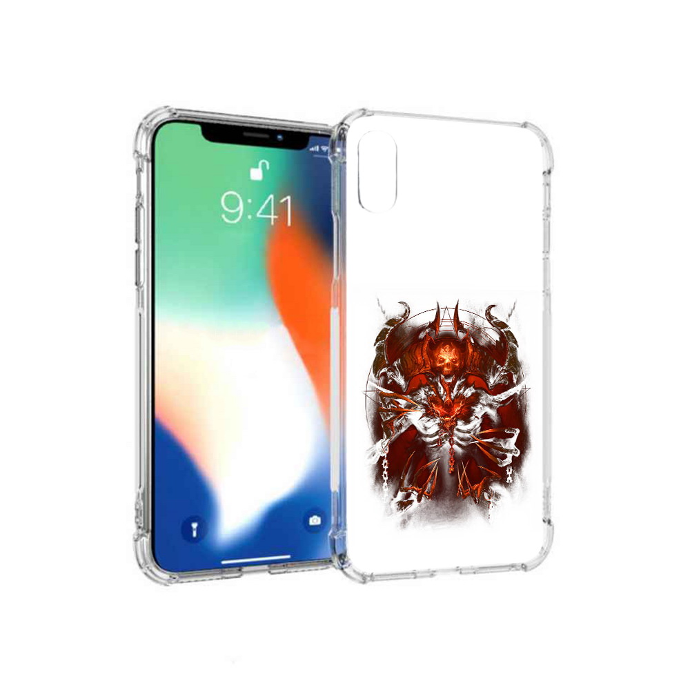

Чехол MyPads Tocco для Apple iPhone XS Max яркий демон (PT117540.614.708), Прозрачный, Tocco