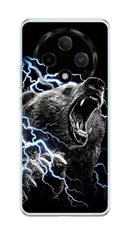 

Чехол на Oppo A3 Pro 5G "Гроза и медведь", Черный;серый;серебристый, 2517950-1