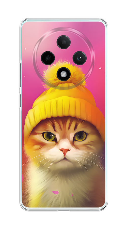 

Чехол на Oppo A3 Pro 5G "Котик в шапочке", Розовый;желтый;бежевый, 2517950-1