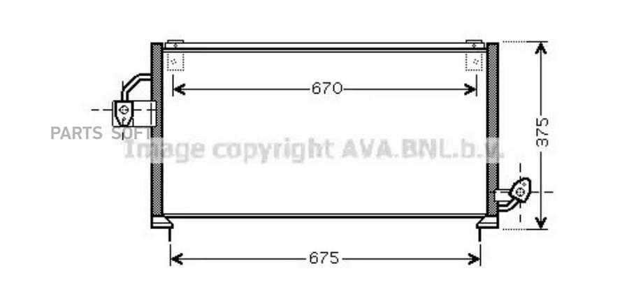 

Радиатор кондиционера AVAQUALITYCOOLING SU5063