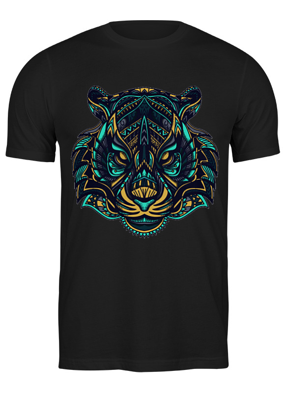 

Футболка унисекс Printio Тигр черная 3XL, Черный, Тигр