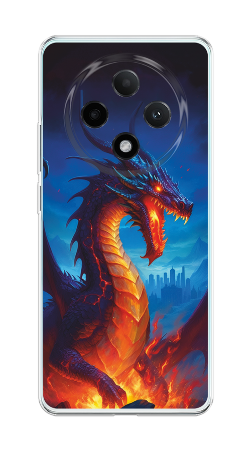 

Чехол на Oppo A3 Pro 5G "Дракон над лавой", Оранжевый;коричневый;синий, 2517950-1