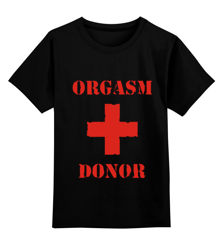 

Футболка детская Printio Orgasm donor цв. черный р. 128, Orgasm donor