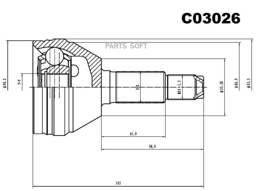 

SANGSIN BRAKE ШРУС внешний передний SANGSIN BRAKE C03026