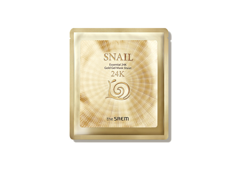 

Маскаа The Saem тканевая Snail Essential Snail Essential 24K Gold Gel Mask Sheet