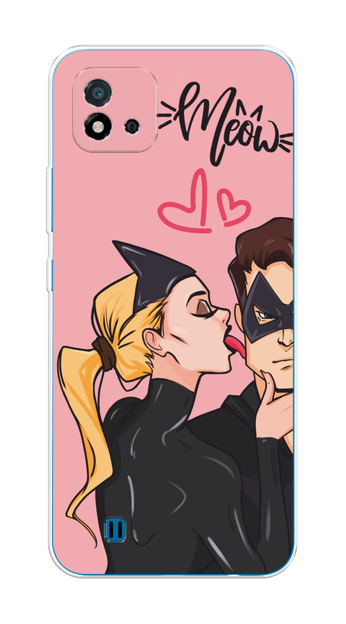 

Чехол Awog на Oppo Realme C20 "Kiss of Cat Woman", Розовый;черный;бежевый, 254850-1