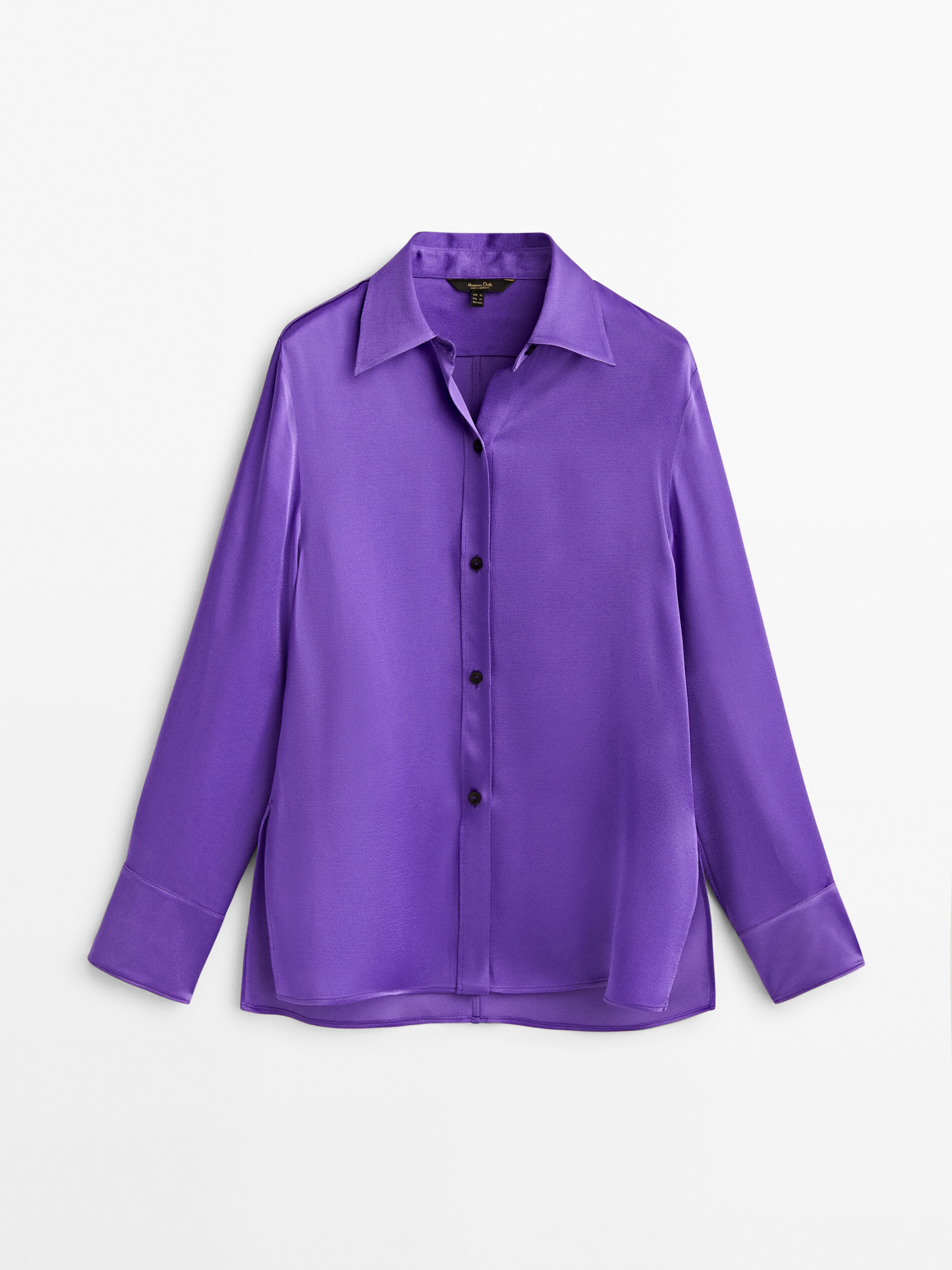 

Блуза женская Massimo Dutti 05191521611 фиолетовая XS, 05191521611