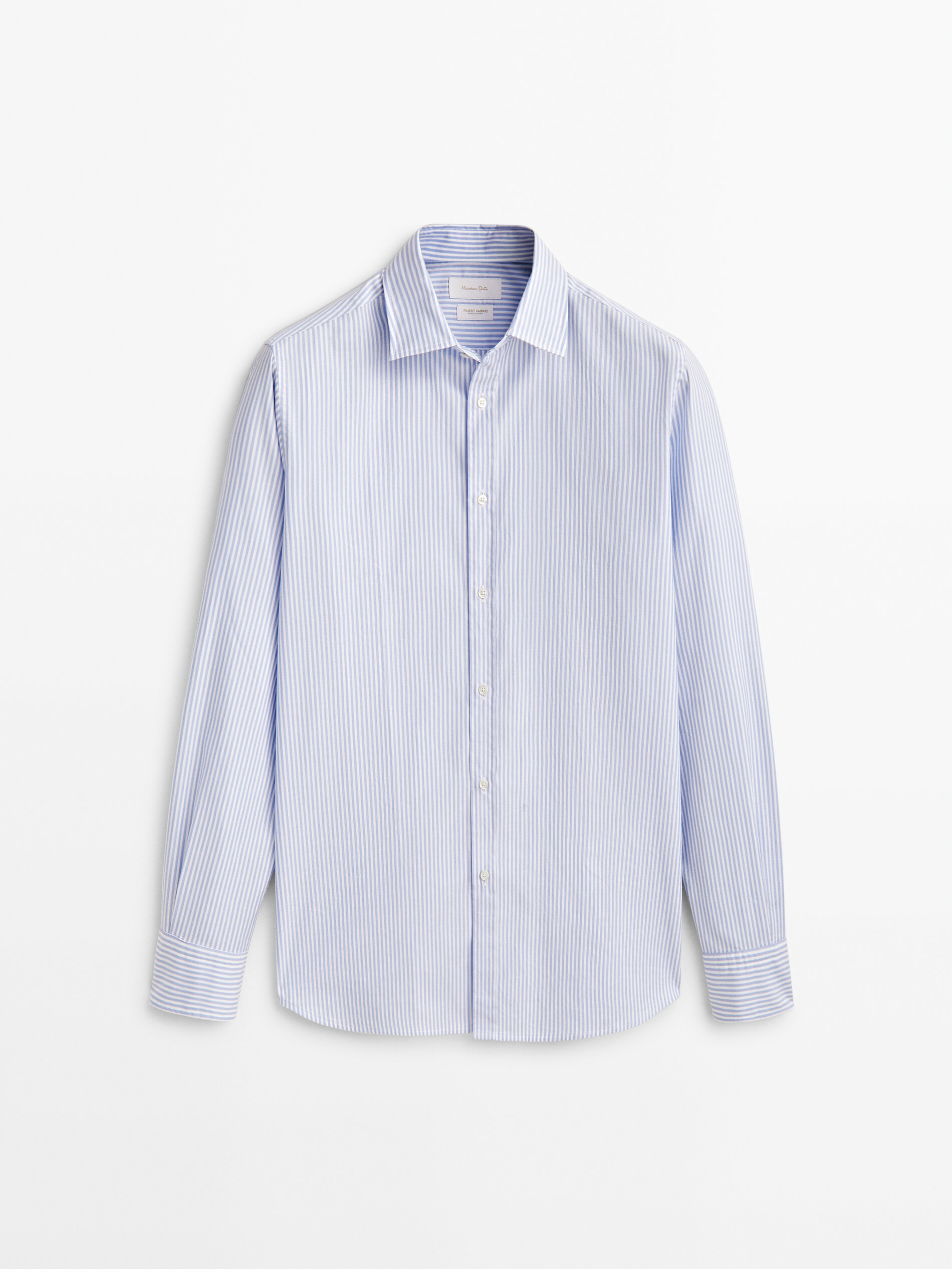 

Рубашка мужская Massimo Dutti 00113413403 голубая S, 00113413403