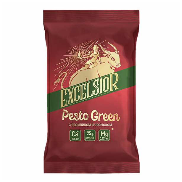 

Сыр полутвердый Excelsior Pesto Green базилик-чеснок 45% БЗМЖ 180 г