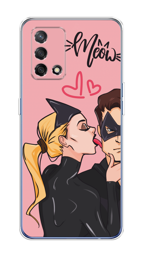 

Чехол Awog на OPPO A74 4G/F19 "Kiss of Cat Woman", Розовый;черный;бежевый, 256050-1