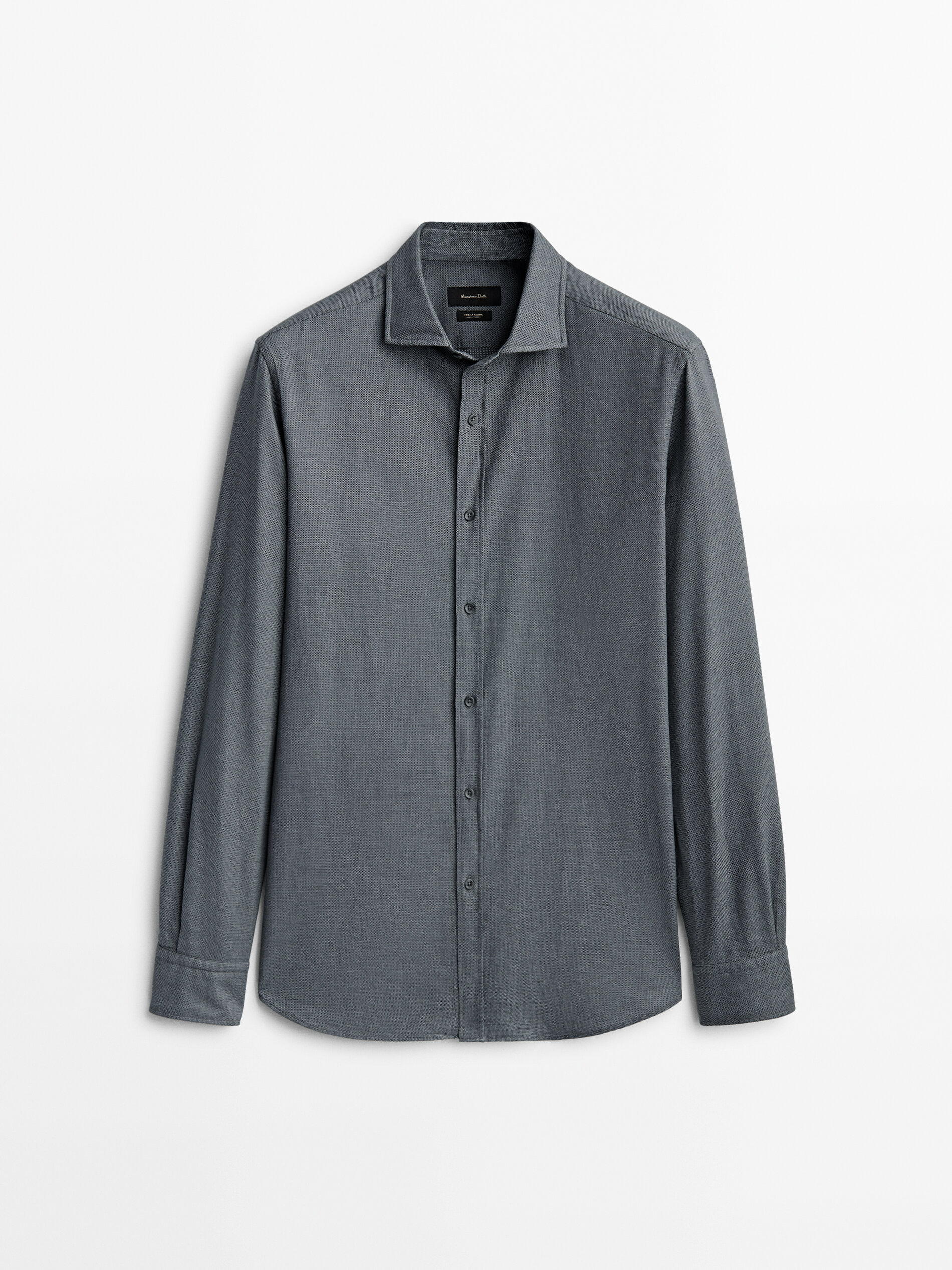 

Рубашка мужская Massimo Dutti 00143353802 серая S, 00143353802