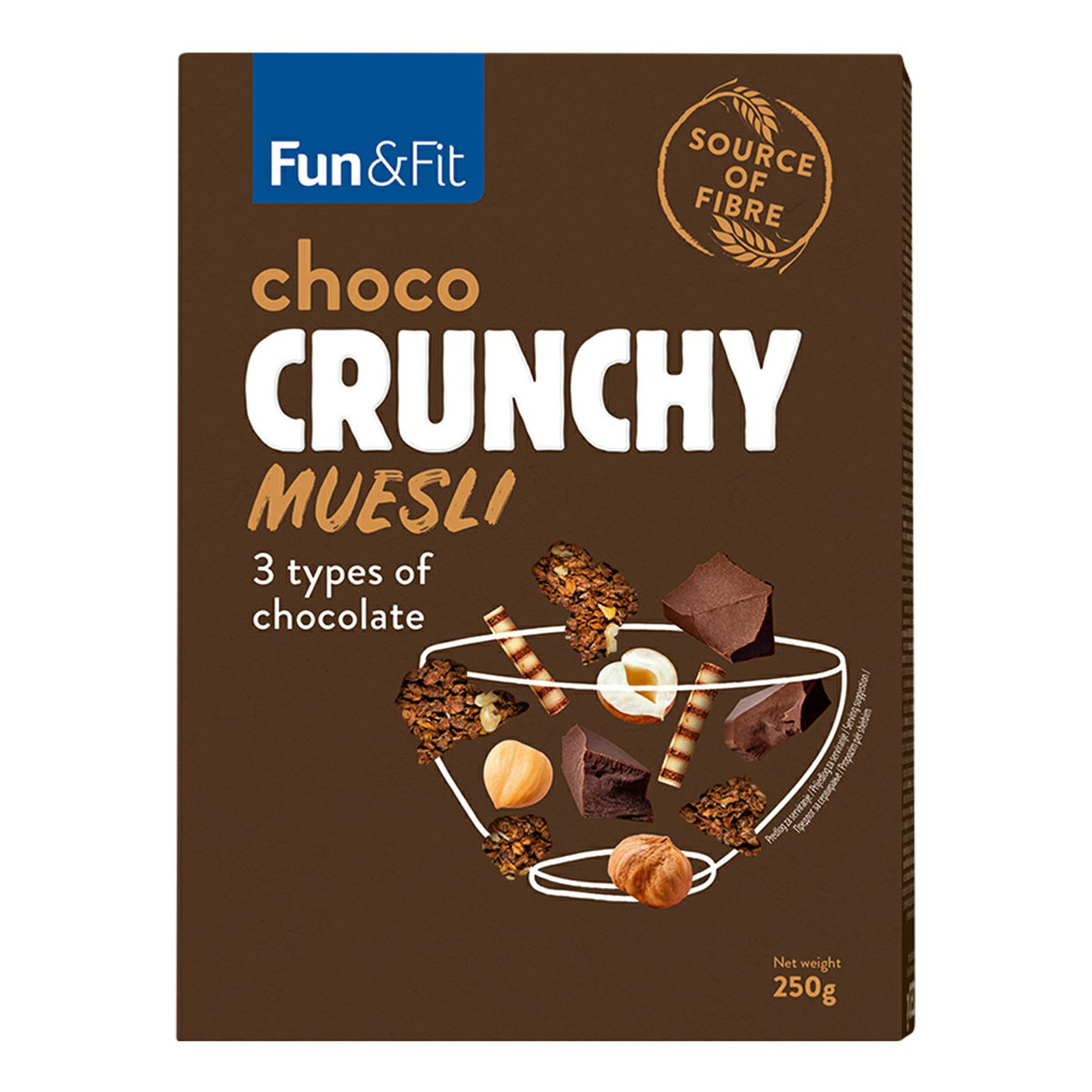 

Мюсли Fun & Fit с шоколадом 250 г