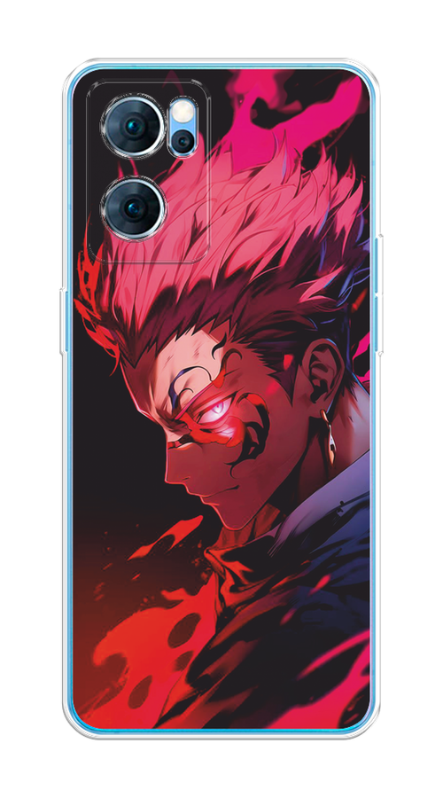 

Чехол Awog на Oppo Reno 7 5G "Взгляд Сукуны", Розовый;красный;черный, 258150-1
